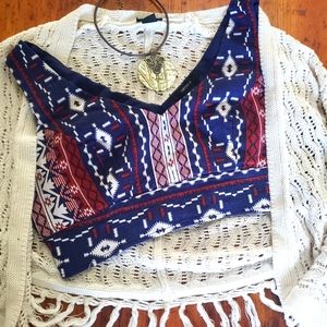 Southwestern Boho Crop Top